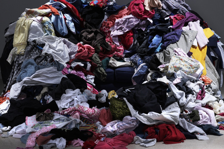 thrown-away clothings