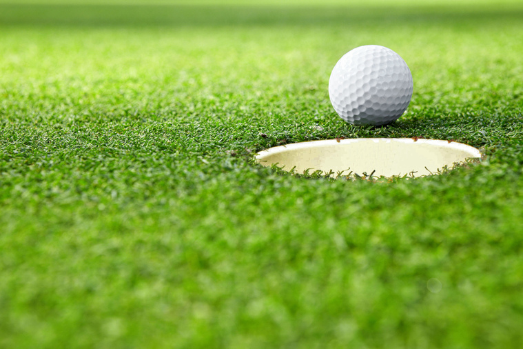 green turfgrass golf course