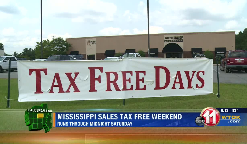 Tax free weekend 2023 in Mississippi