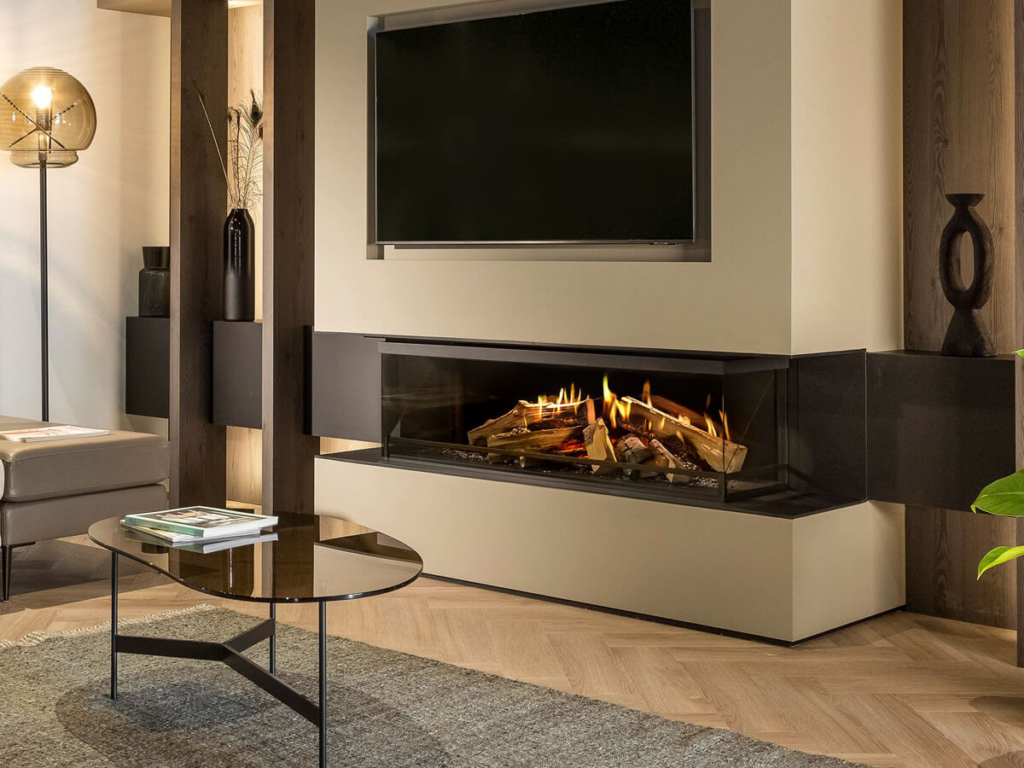 Most realistic electric fireplace: NetZero Fire E-One