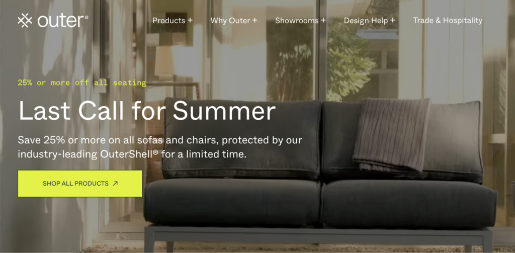 Best Furniture Sales Right Now: "Last Call for Summer" Sale from Outer