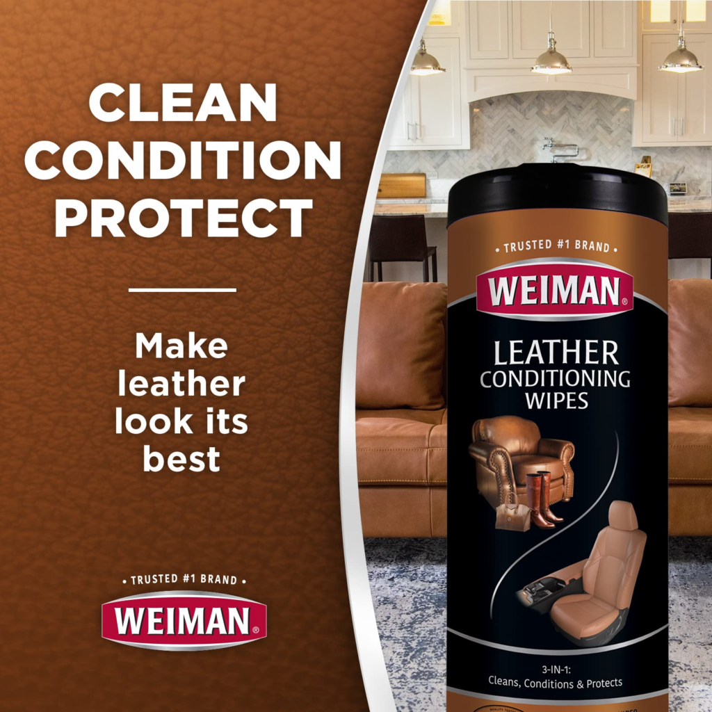 Best Leather Furniture Cleaner: Weiman Leather Wipes
