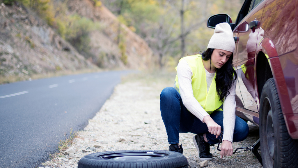 changing flat tires for beginners