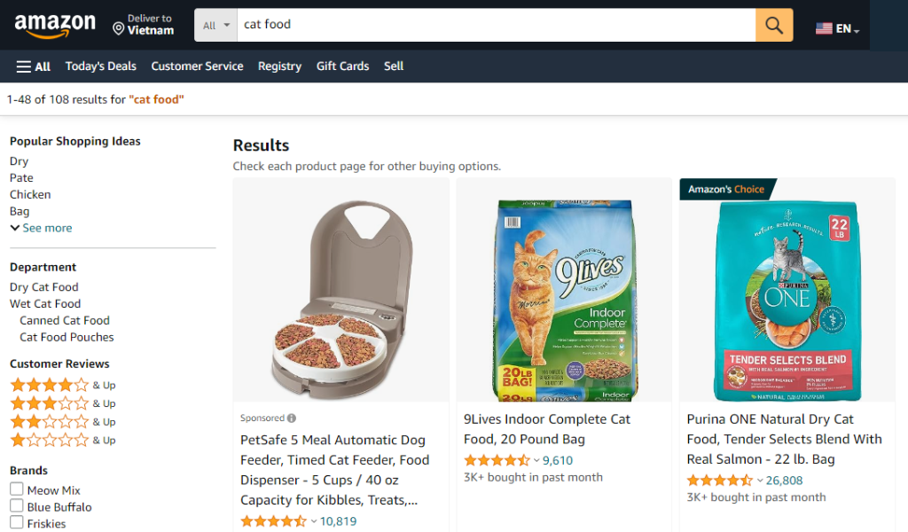 where to buy cheap cat food? amazon