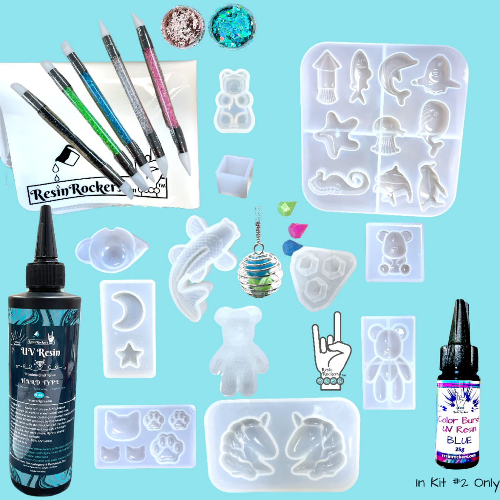 best resin jewelry making kits: Resin Rockers UV Resin Casting Starter Kit