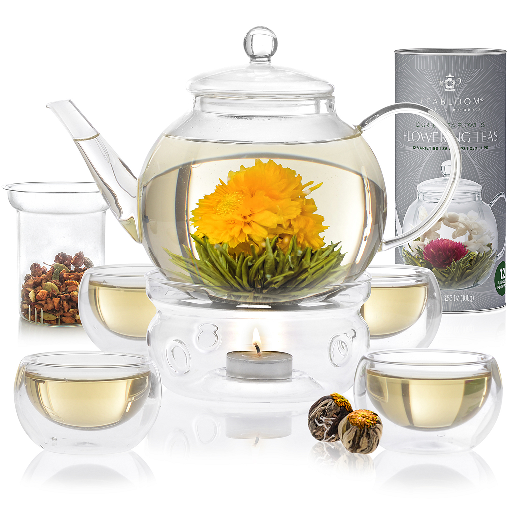 Teabloom Dublin Glass Teapot With Removable Infuser