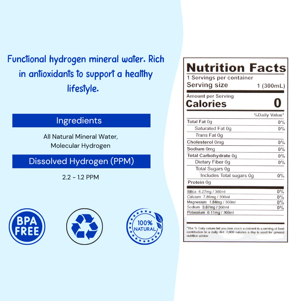 Hydrogen Water Nutrition Information