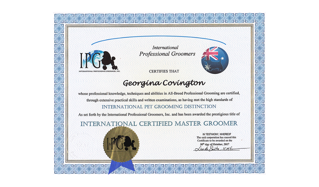 Consider certification when choosing online dog grooming courses
