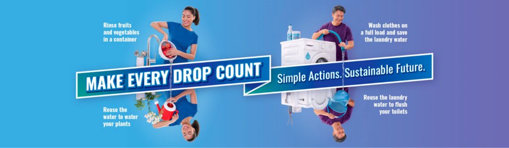 water conservation campaign: Singapore's “Make Every Drop Count”