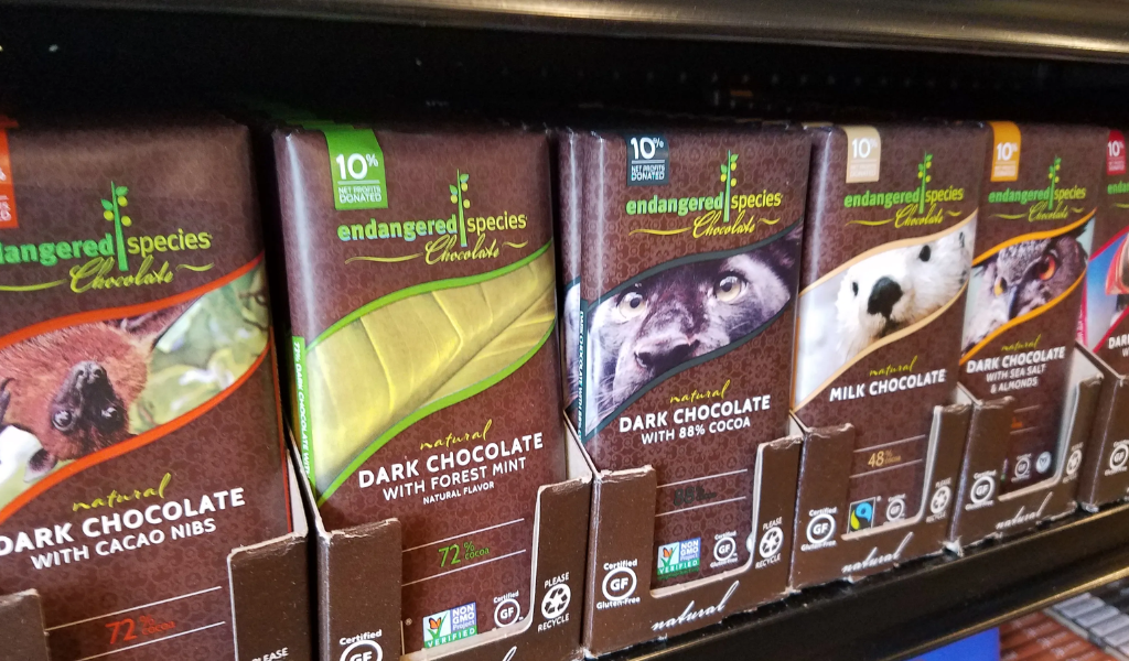 Eco-friendly Halloween treats: Endangered Species Chocolate